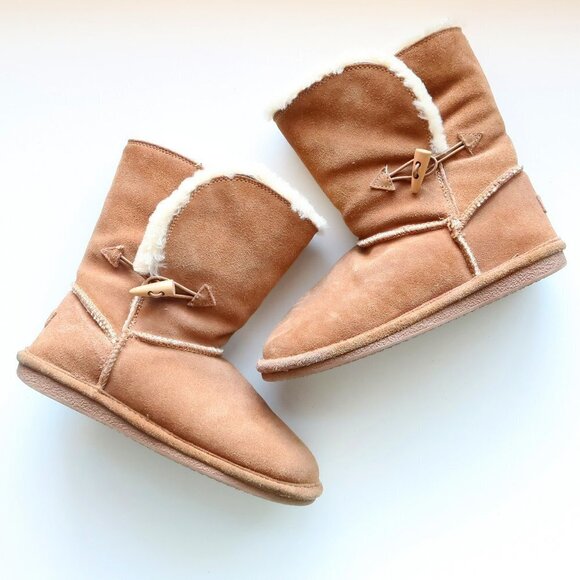 Bjorndal Joey Girl Tan Sheepskin & Shearling Winter / Snow Boots